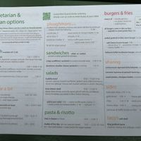 Menu at Olive Tree in Bude