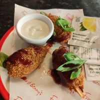 Vegan BBQ buffalo wings 🌱 at Frankie & Benny's in Newcastle Upon Tyne