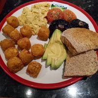 "The Vegan One" Breakfast. It was alright but the scrambled tofu was horrible! at Frankie & Benny's in Newcastle Upon Tyne