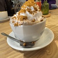 Deluxe vegan hot chocolate   at The Courtyard in Looe