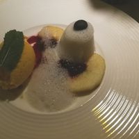 Panna Cotta und Sorbet at im Vorderhus in Wehr