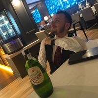 Friendly waiter and complimentary aperitif  at Capri in Calpe