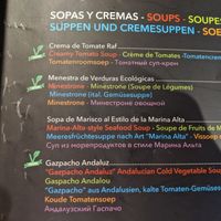 the soups are vegan at Capri in Calpe