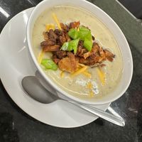 It was a cold rainy day and this potato soup warmed me up quick! So yummy!  at The Littlest Bake Shop in Kansas City