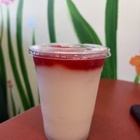 frozen lemonade + strawberry purée!  at The Littlest Bake Shop in Kansas City