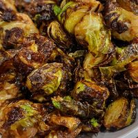 Brussel sprouts at Green Fusion in Ridgewood
