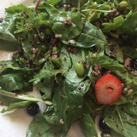 Berry Power Salad🍓It was delicious!! at The Red Bird Cafe in Roslyn
