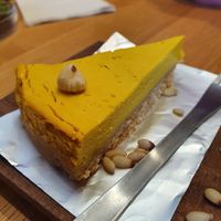 Pumpkin cake.. sublime! 😍🔥🌱 at Divine Planet Vegan Cafe in Wuxi
