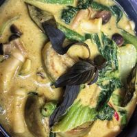 vegetarian green curry at Thai Market in Da Nang