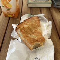 spinach pie soo yummie  at Gregory's  in Paros