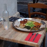 For you to see the proportion of the platter ... at Chez Ama in Aix-en-provence
