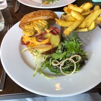 MUSHROOM SEITAN BURGER at Bank Square Brasserie in Belfast