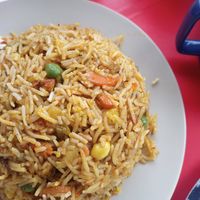 Veg byriani at Singh Chapati in Tanah Rata