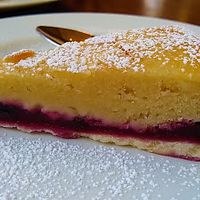 Cherry bakewell at Station Promenade in Morecambe
