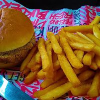 Miso & hoisin burger at Station Promenade in Morecambe