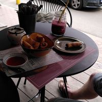 Vegan nems with seitan at Coco in De Panne