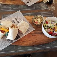 Vegan wrap at Coco in De Panne