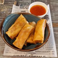 Vegan Thai nems at Coco in De Panne