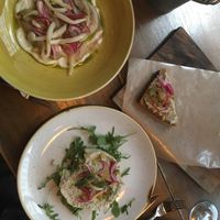 Vegan small dishes 😋  at Pochlebna in Wroclaw
