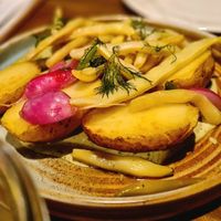 Side with potatoes and beans 🌱 at Pochlebna in Wroclaw