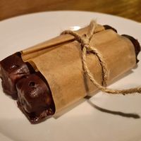 Delicious vegan homemade Twix 🌱🍫👍 at Pochlebna in Wroclaw