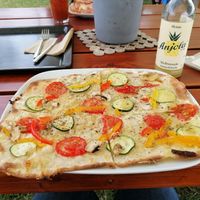 Veganer Flammkuchen at Primesurf Fehmarn in Fehmarn