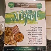 Vegan menu at Saytad in Istanbul