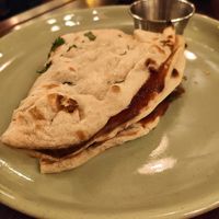 vegan sausage naan roll at Dishoom - King's Cross in London
