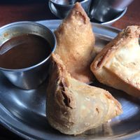 Samosas   at Dishoom - King's Cross in London