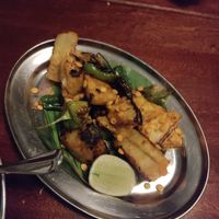 Peppers, pineapple and potatos (vegan) at Dishoom - King's Cross in London