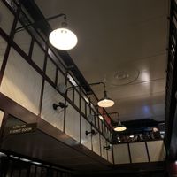 View from the bar waiting area downstairs   at Dishoom - King's Cross in London