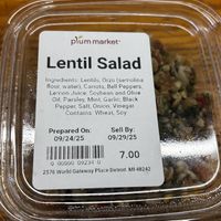 $7 lentil saladd  at DTW - Plum Market in Romulus