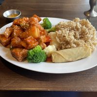 Sweet & Sour Sesame Soy Protein lunch special   at Dao Palate - Flatbush in Brooklyn