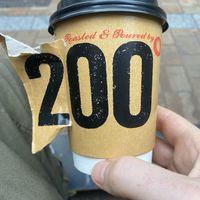 Oat lattes and other plant based milks  at 200 Degrees Coffee in Leeds