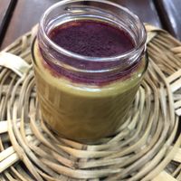 Flan at La Pitahaya Vegana - Mercado del Carmen San Ángel in Mexico City