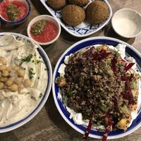 Chiang Mai hummus, quinoa salad and falafel  at Hummus Chiang Mai in Chiang Mai