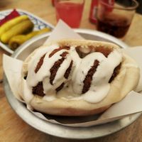 Falafel sandwich at Hummus Chiang Mai in Chiang Mai