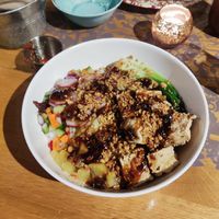 Tofu salad bowl at Rosa's Thai Cafe in Liverpool