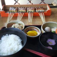 The feast! at Wakaya Tofu in Iga