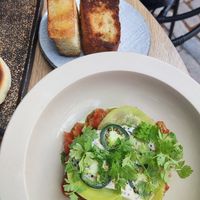 Tomato tartar at Hügge in Turku