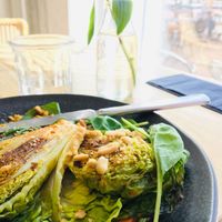 Yummy lunch salad at Hügge in Turku