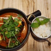 pumpkin ( too spicy) at Hügge in Turku