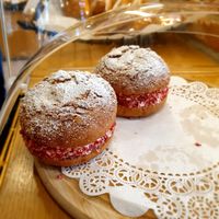 that cream looks yummy... yes vegan!! at OOH Breado - Sangdo-dong - 우부래도 상도점 in Seoul