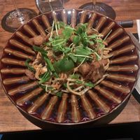 Waipo Su Chao Mian
 Stir-fried Korean noodles with soy protein, sugar peas, shimei mushrooms, carrots, pak choi and bean sprouts at Waipo in Stockholm