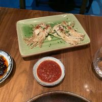 Oyster mushroom main course at Waipo in Stockholm