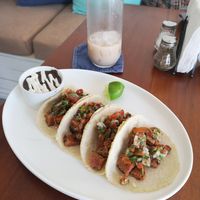 Steak Tacos w/ Seitan and Pico de Gallo at Origin  in San Pedro