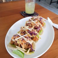 Cauliflower tacos w/ guacamole, coleslaw and apple bits (not on menu, just a special) at Origin  in San Pedro
