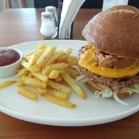 Burger at Origin, Ambergris Caye, Belize at Origin  in San Pedro