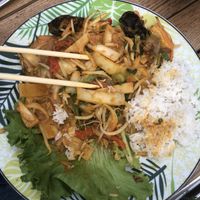 Curry tofu legumes at Bangkok Cafe in Antibes