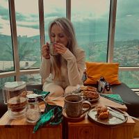 View, lox, grilled cheese  at Inzora Rooftop Café in Kigali